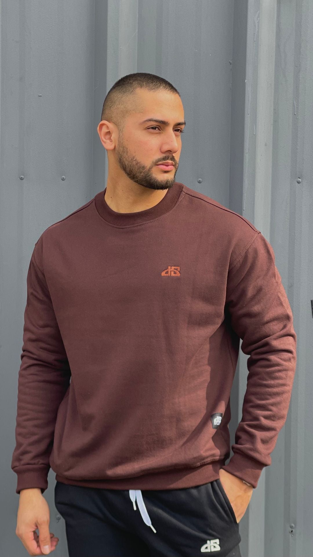 Poleron sin Gorro Chocolate DS