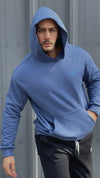 Poleron Over Con Gorro Azul