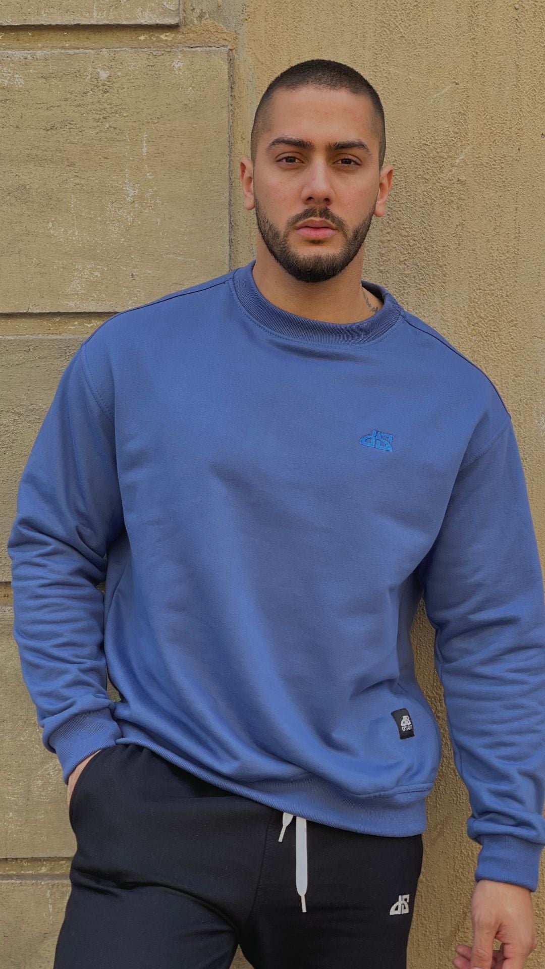 Poleron sin Gorro Azul DS