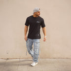 polera oversize speed negra - vista frontal 1