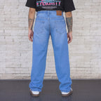 jeans baggy azul classic hombre - vista espalda