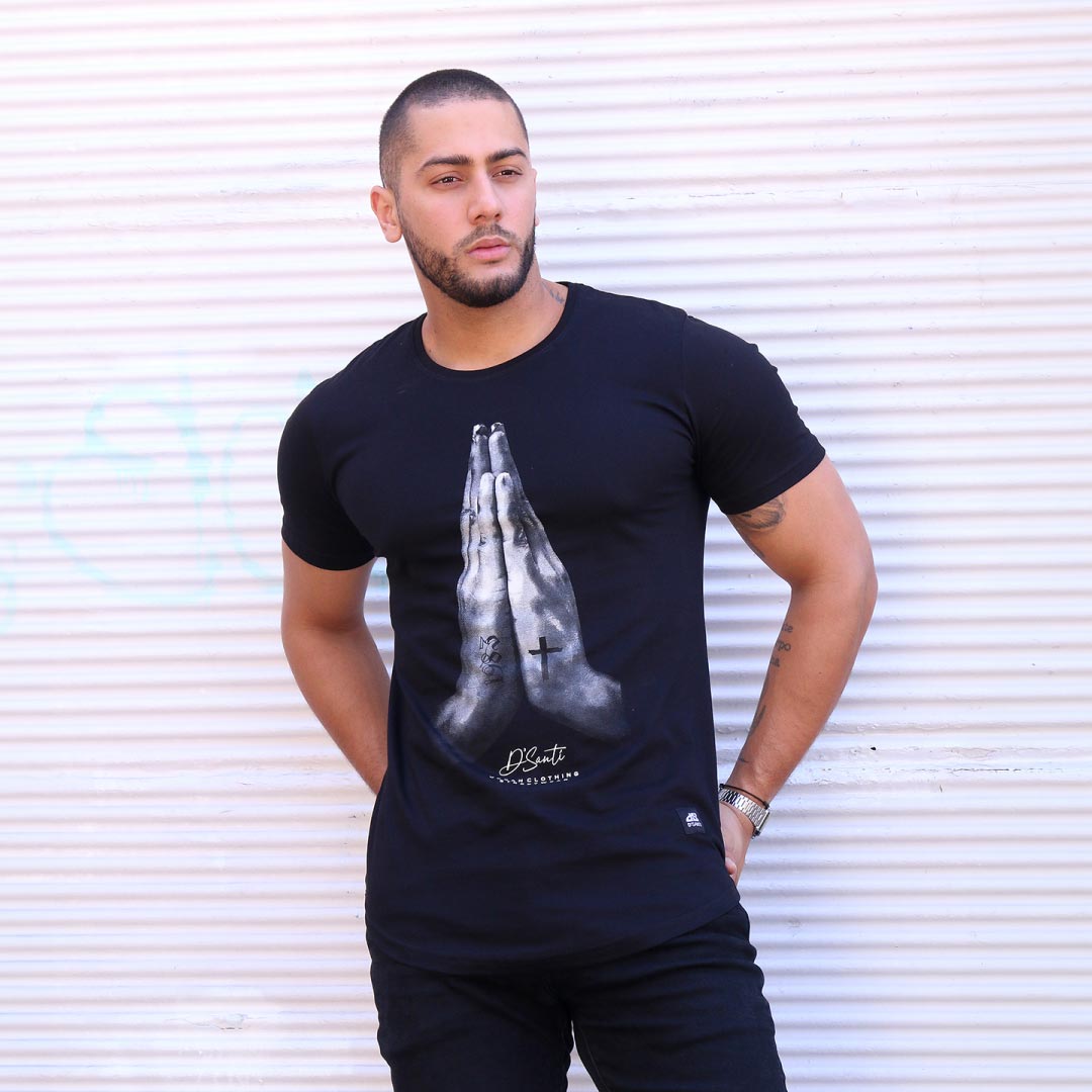 Polera Long Fit 1983 Negra Dsanti