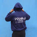 poleron boxy fit azul marino - vista espalda 1