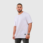 polera oversize blanca dsanti algodón hombre - vista frontal