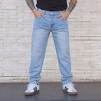 jeans relaxed fit celeste claro hombre - vista principal