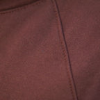 poleron boxy fit cafe chocolate - detalle tela