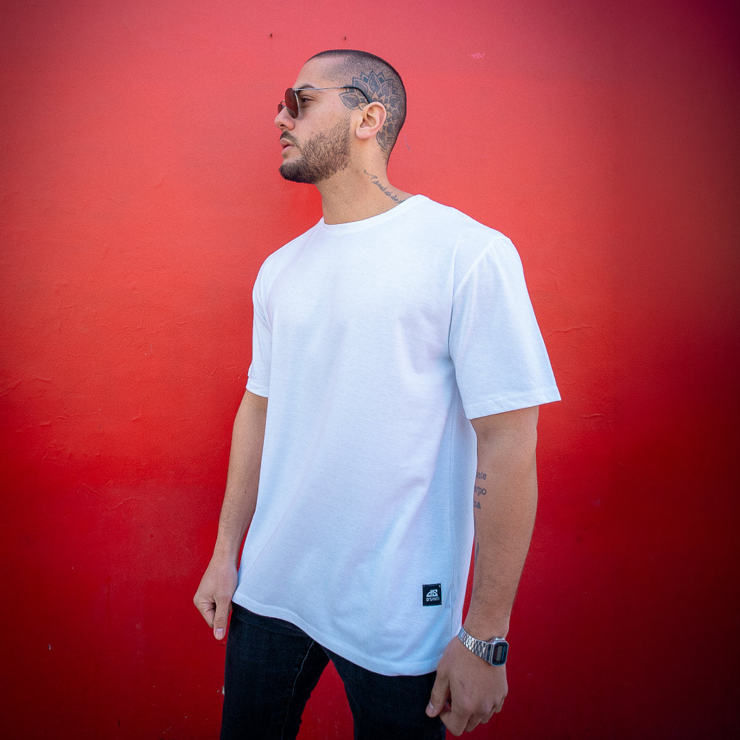 Polera Oversize Blanca DSanti