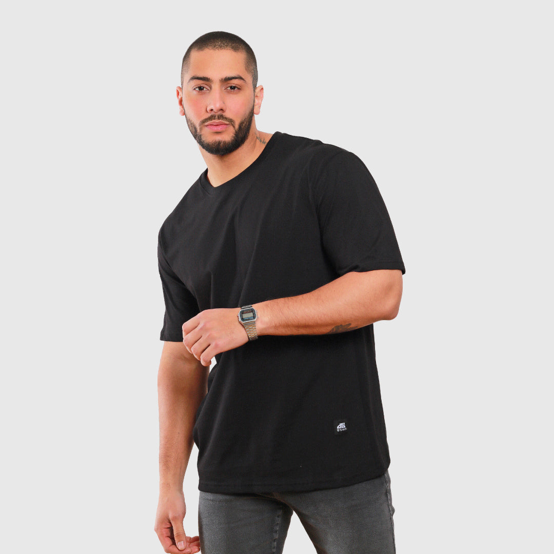 polera oversize negra dsanti hombre - vista frontal 1