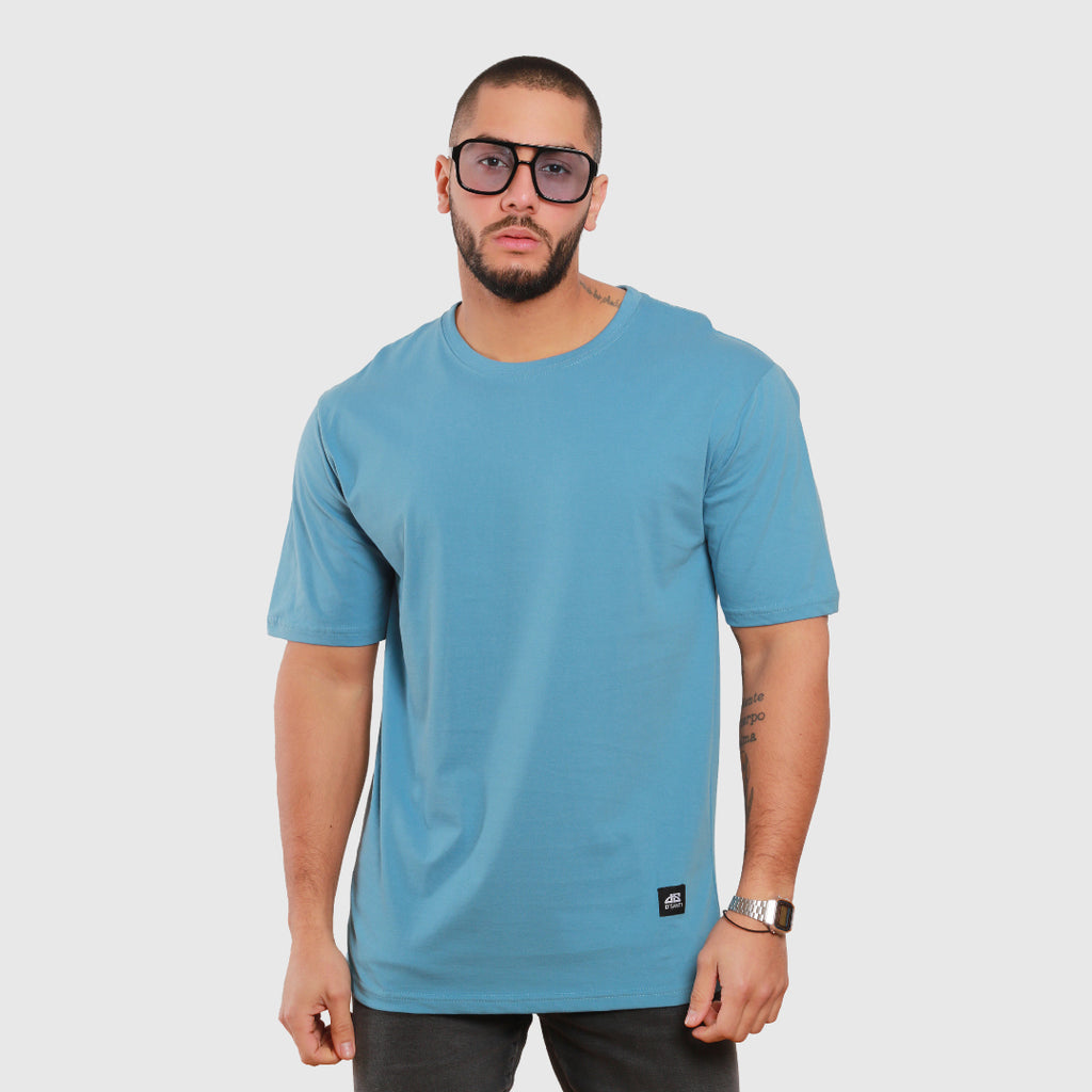 polera oversize azul celeste hombre dsanti - vista frontal