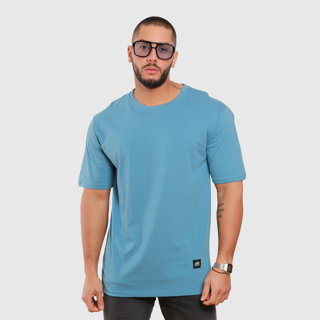 polera oversize azul celeste hombre dsanti - vista frontal