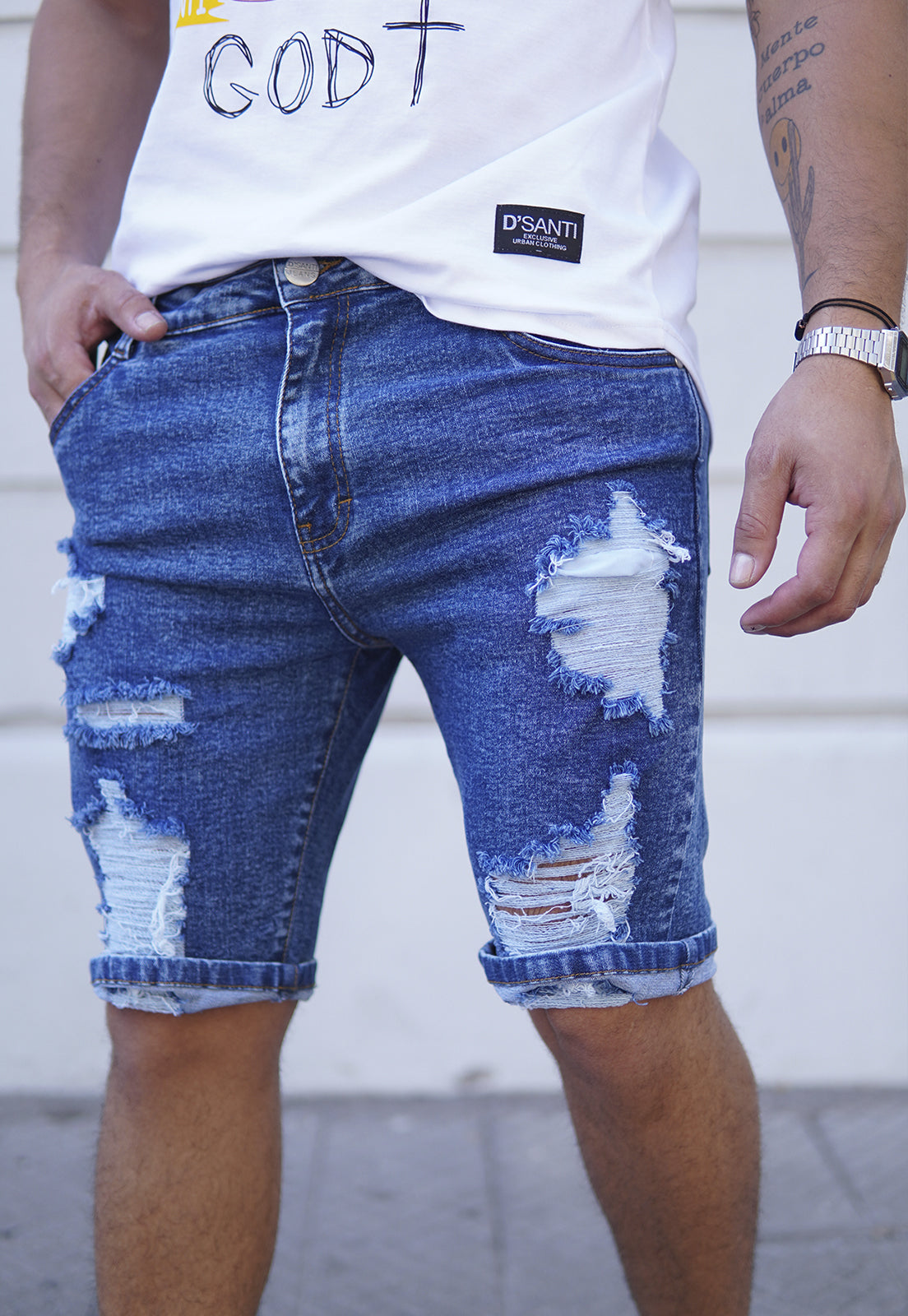 Short Jeans 206 Azul Destroyer