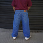 jeans balloon azul classic hombre - vista espalda