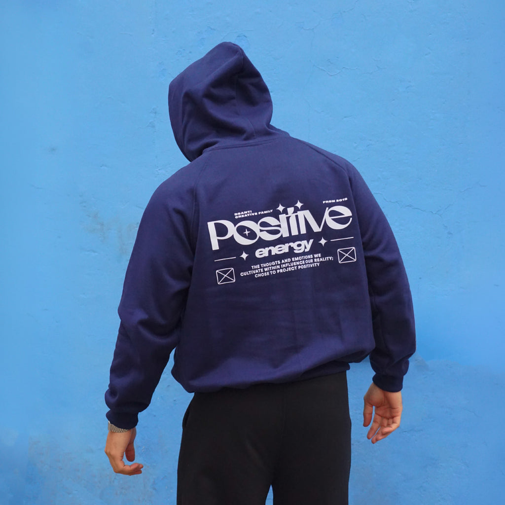 poleron boxy fit azul marino - vista espalda 2