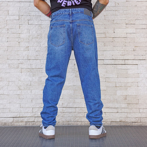 jeans relaxed fit azul - vista espalda
