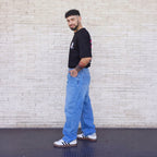 jeans baggy azul classic hombre - vista completa