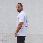 polera oversize speed blanca - vista lateral