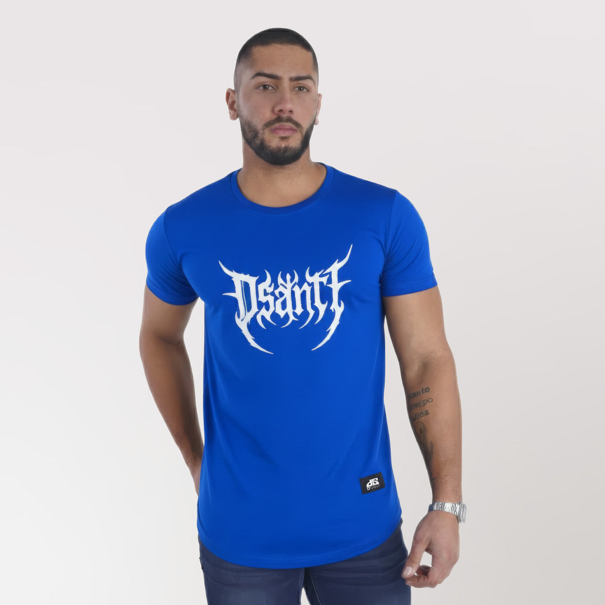 Polera Long Fit Azul Gothic Dsanti