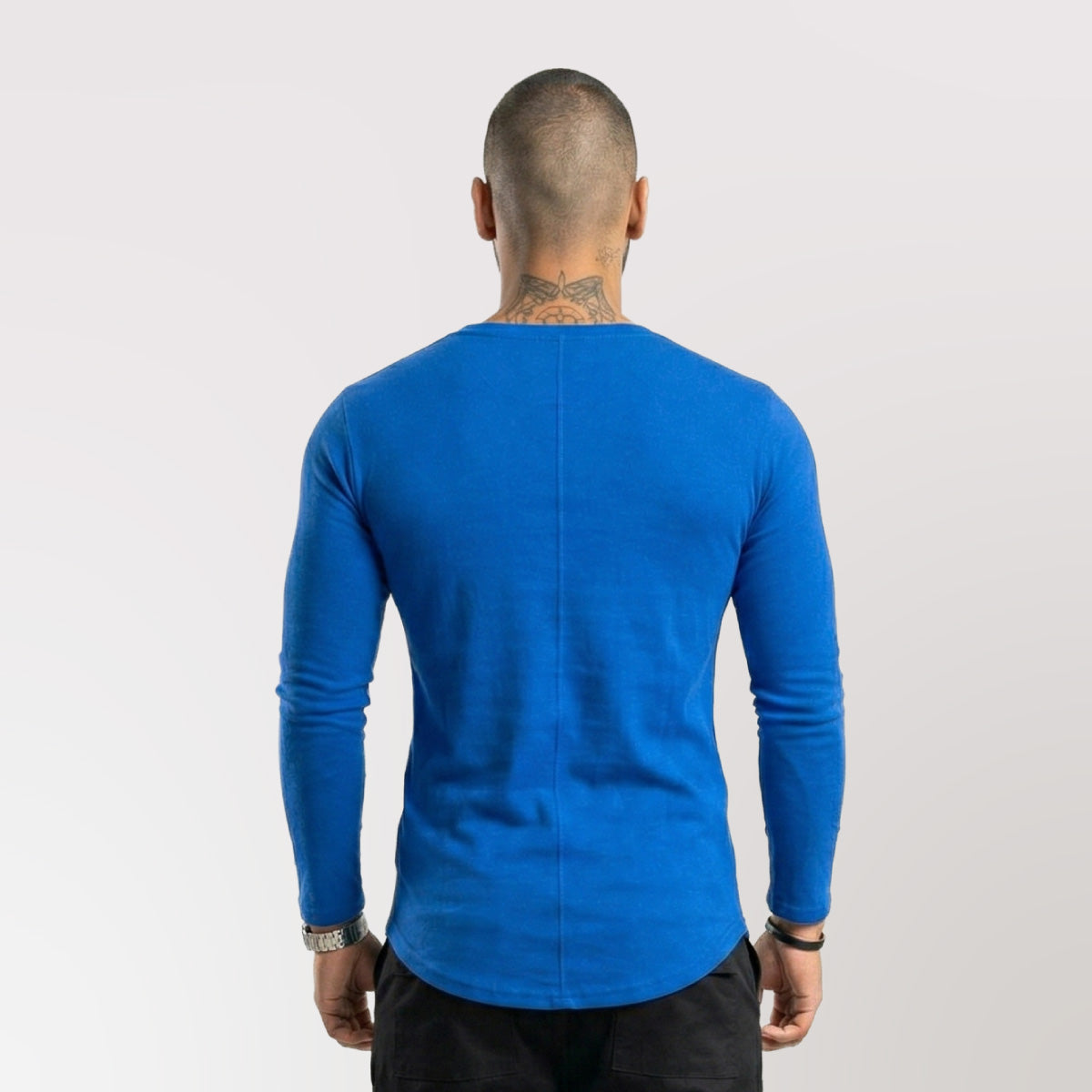 Polera Long fit ML Azul rey