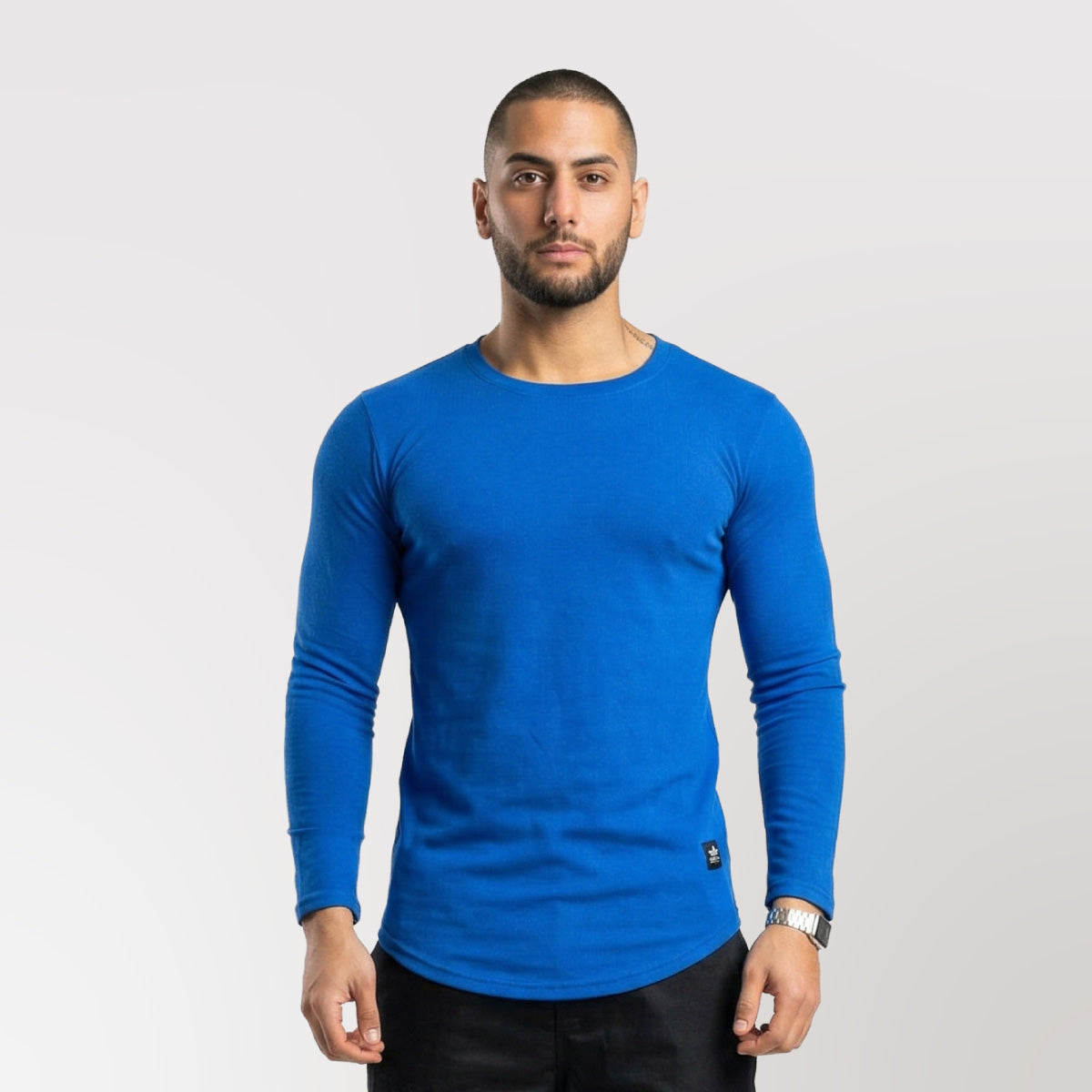 Polera Long fit ML Azul rey