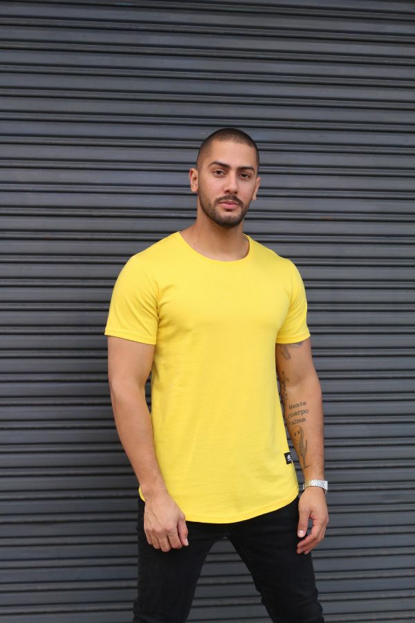 Polera longfit 096	Amarillo  Dsanti