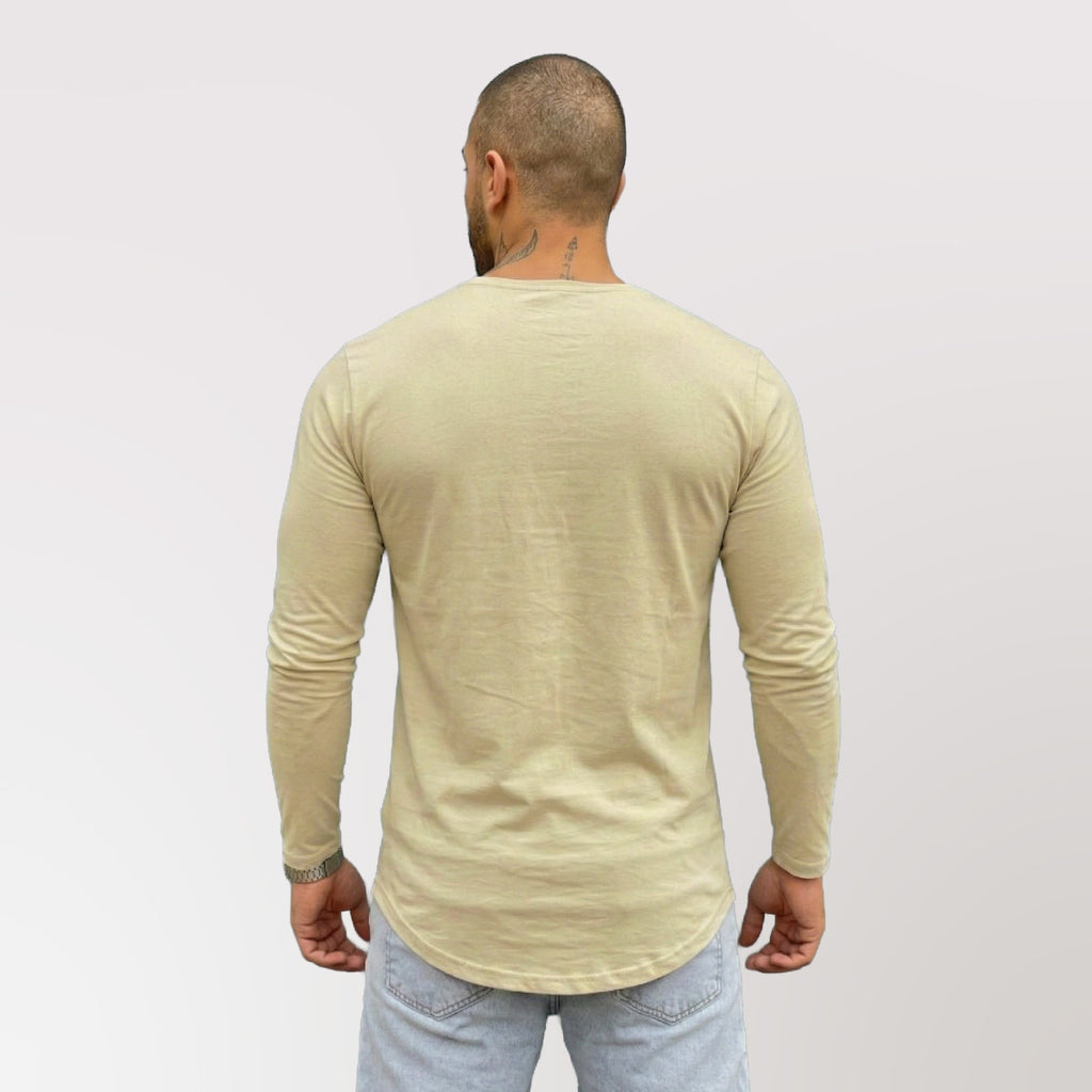 Polera Long Fit ML Beige Dsanti