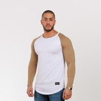 Polera Long fit MLBI Camel Dsanti