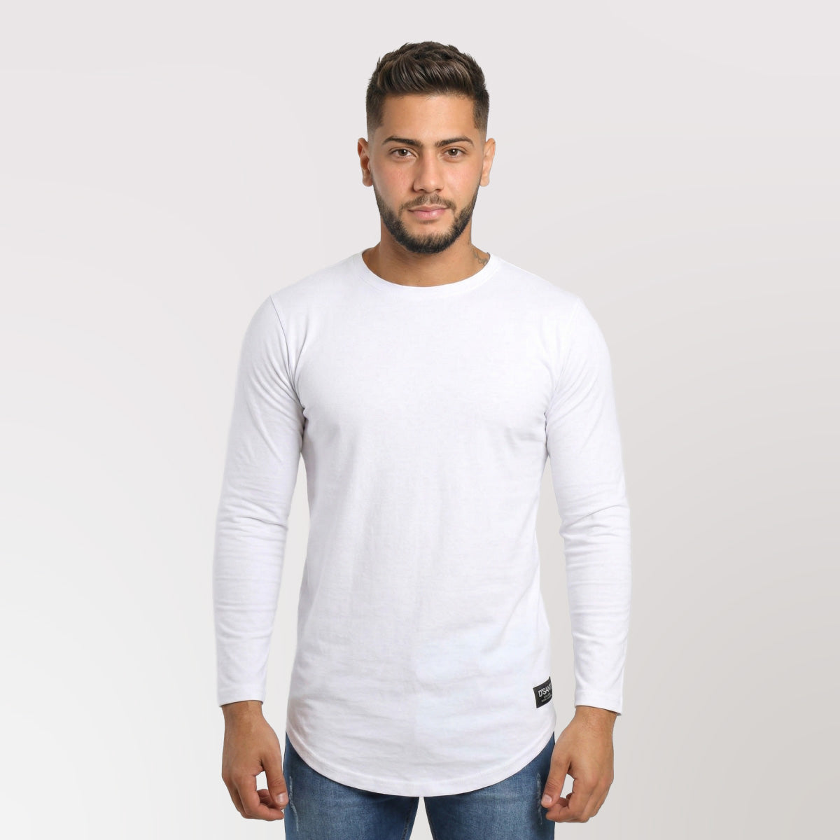 Polera Long fit ML Blanca Dsanti