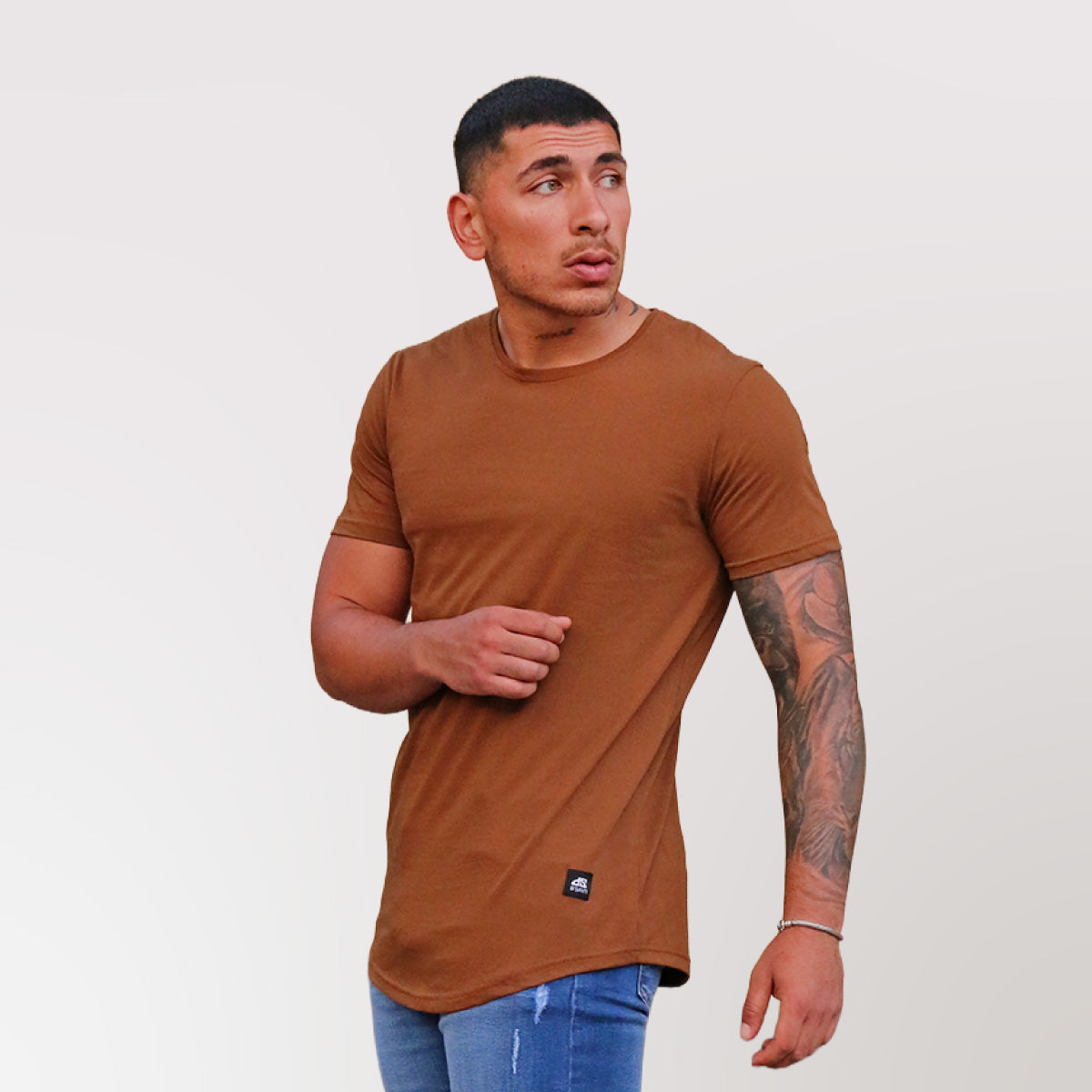 Polera Long fit 096 camel Dsanti