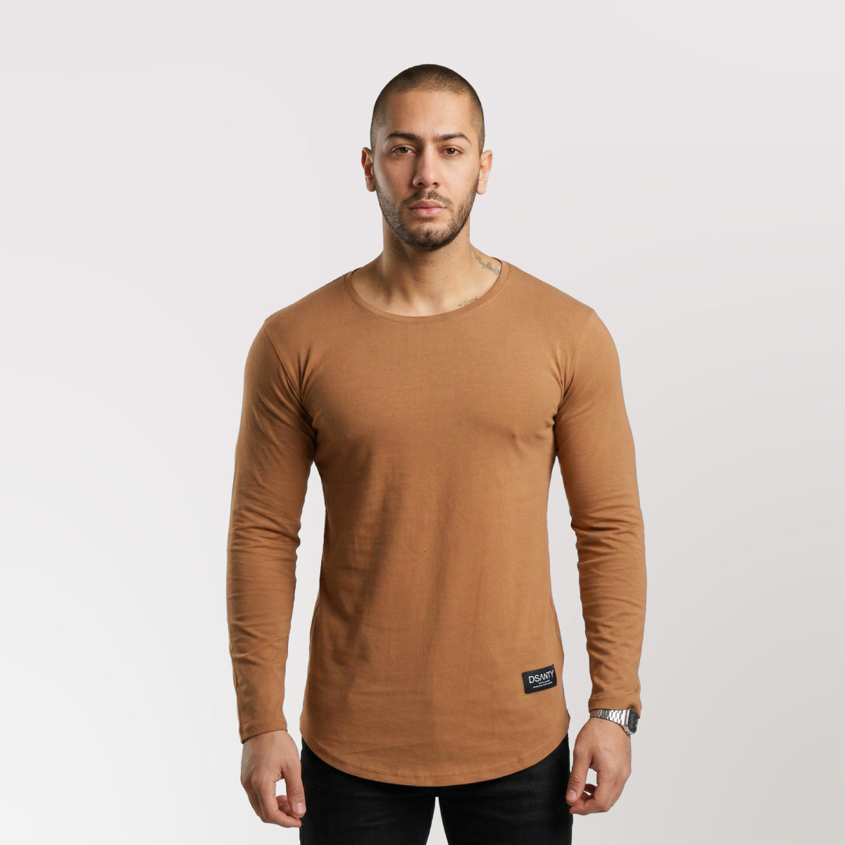 Polera Long fit ML Camel Dsanti