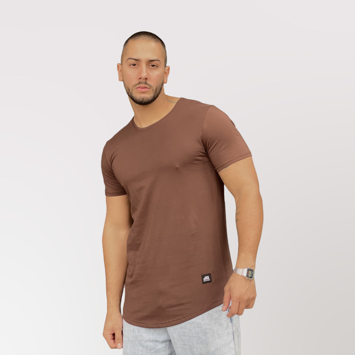 Polera Long Fit Chocolate