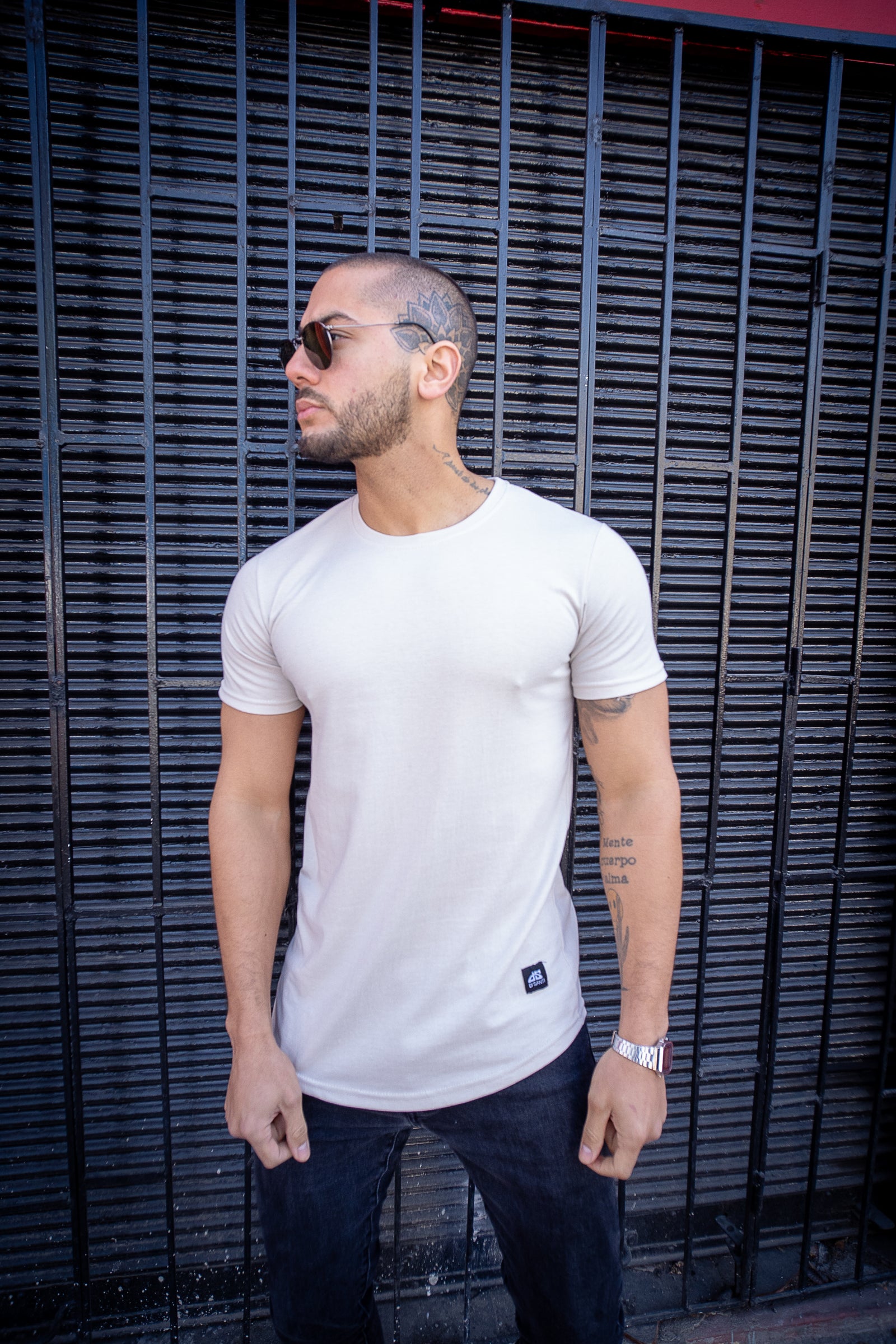 Polera Long fit 096 Hueso Dsanti