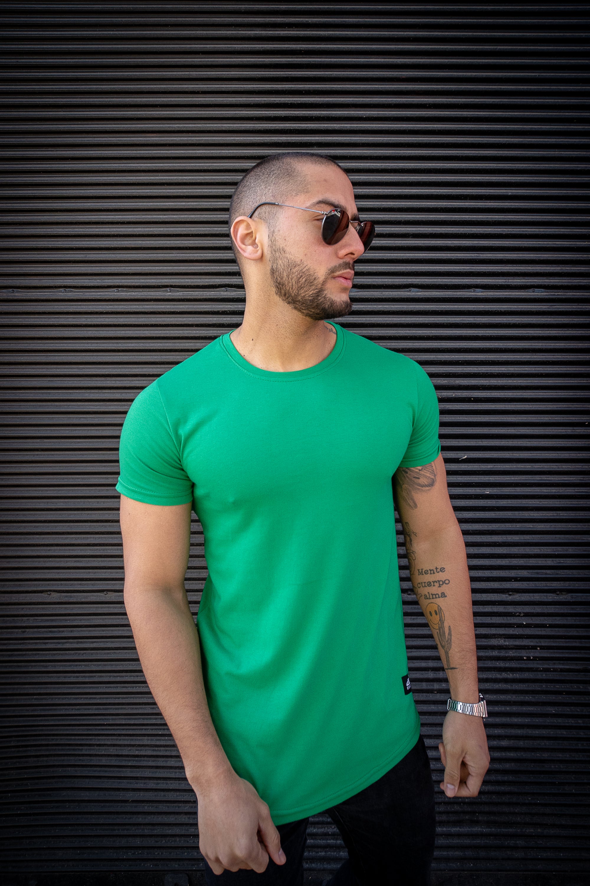 Polera Long fit 096 Verde Dsanti
