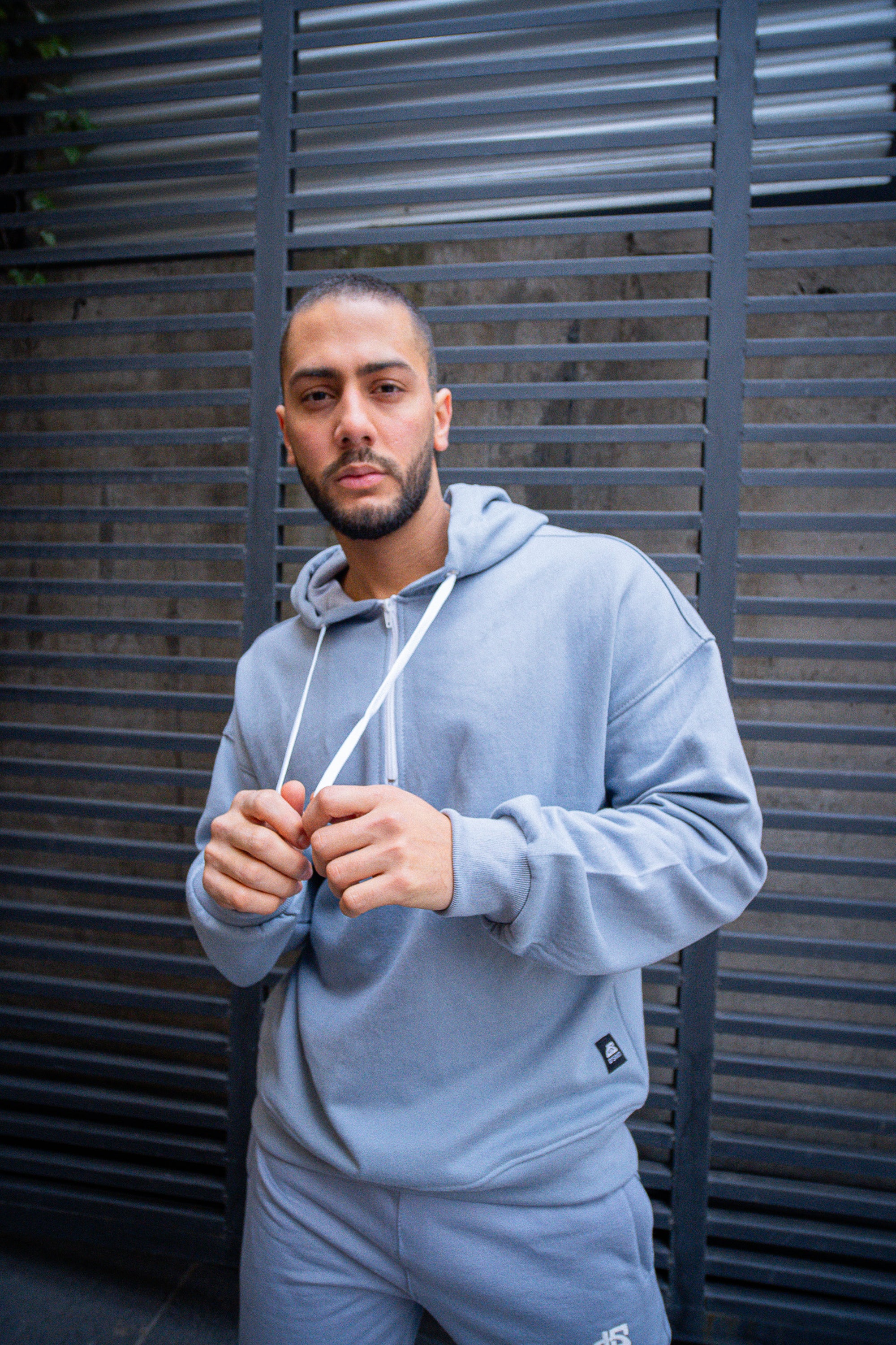 Poleron Over Gris Plata Dsanti