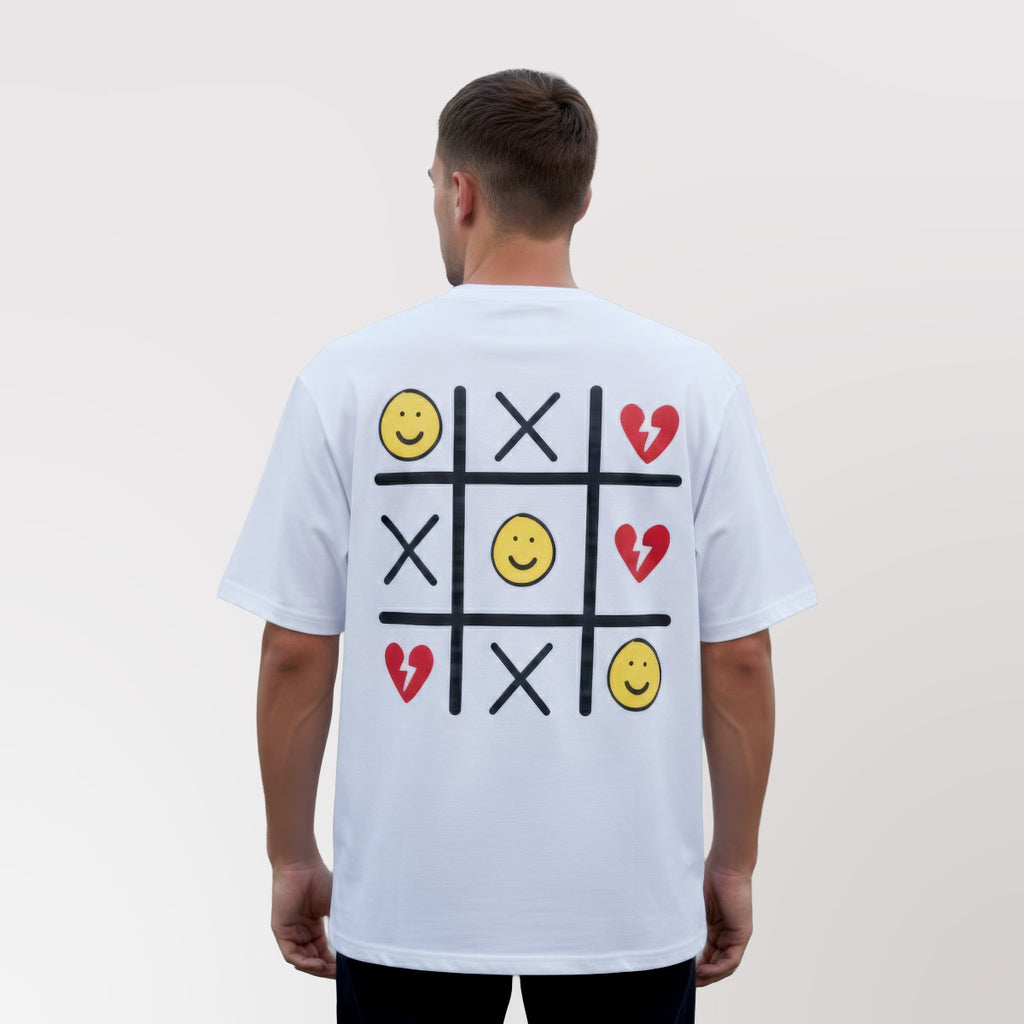 Polera Oversize Game Blanca DSanti