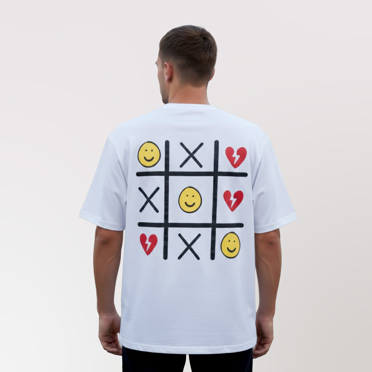 Polera Oversize Game Blanca DSanti