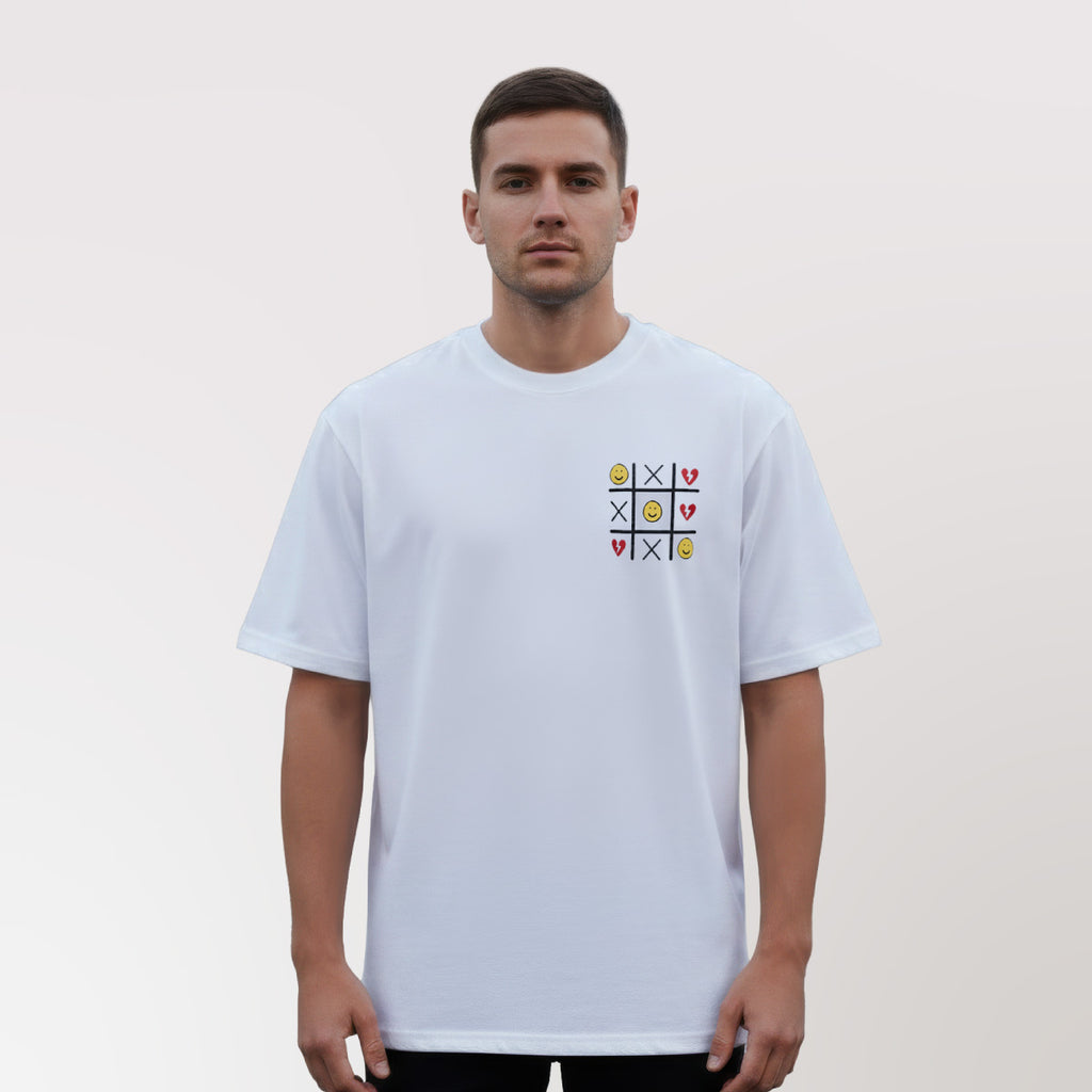 Polera Oversize Game Blanca DSanti