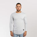 Polera Long fit ML Gris Melange Dsanti