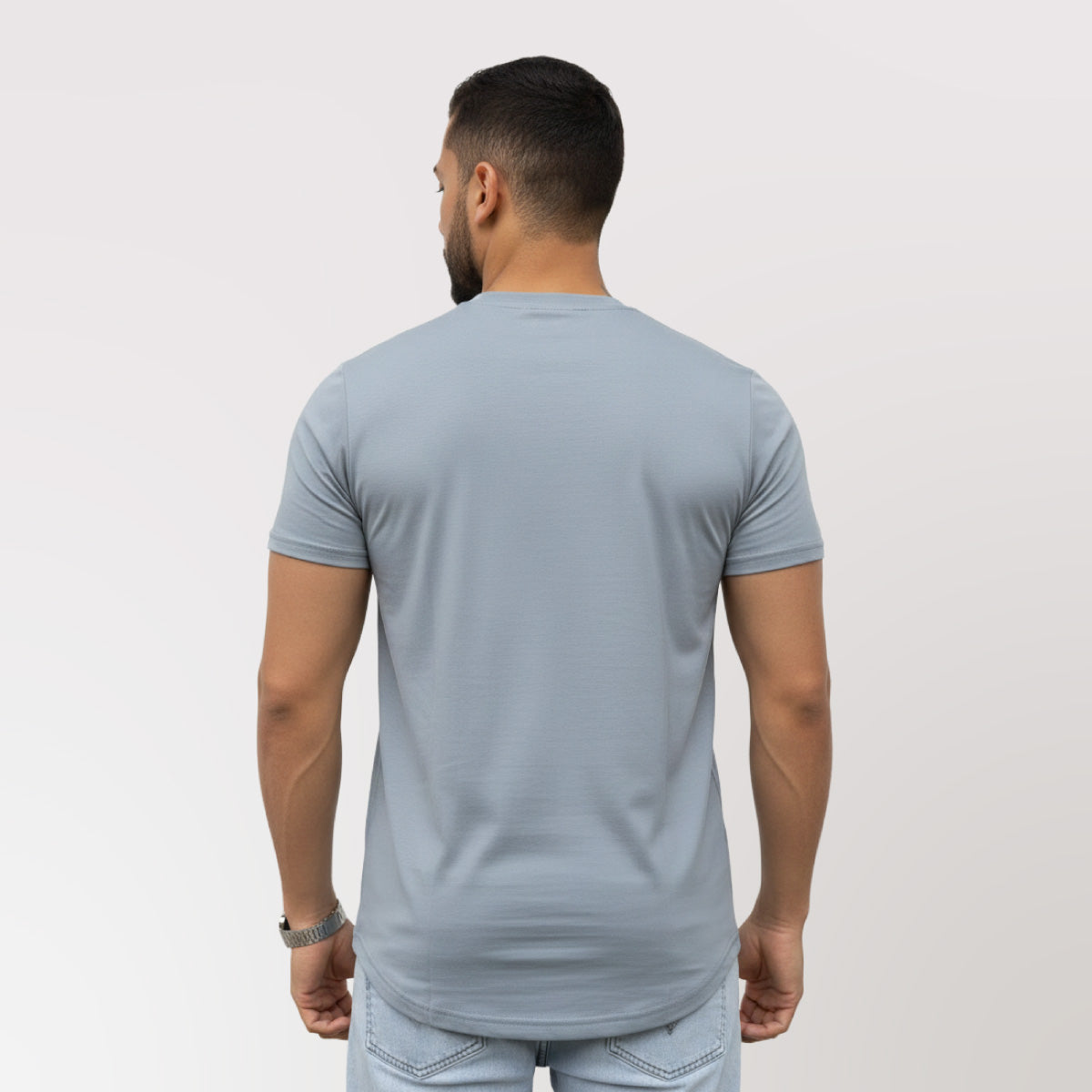 Polera Long Fit 096 Gris Plata Dsanti