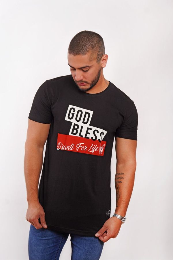 Polera Long Fit God Bless Dsanti