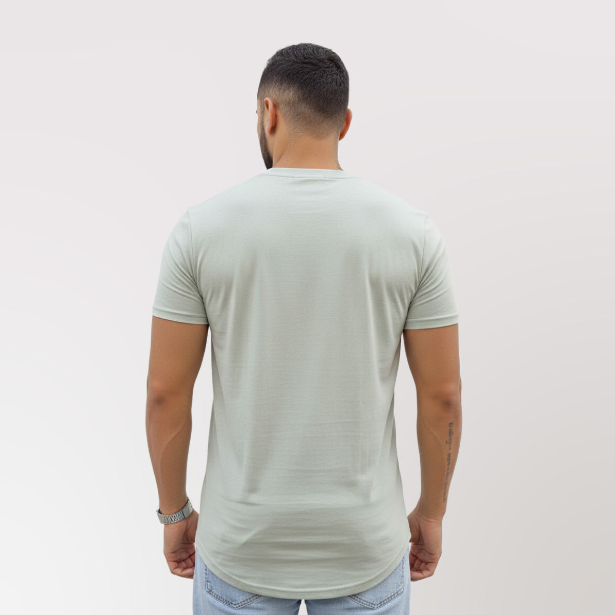 Polera Long Fit Blanca Hielo