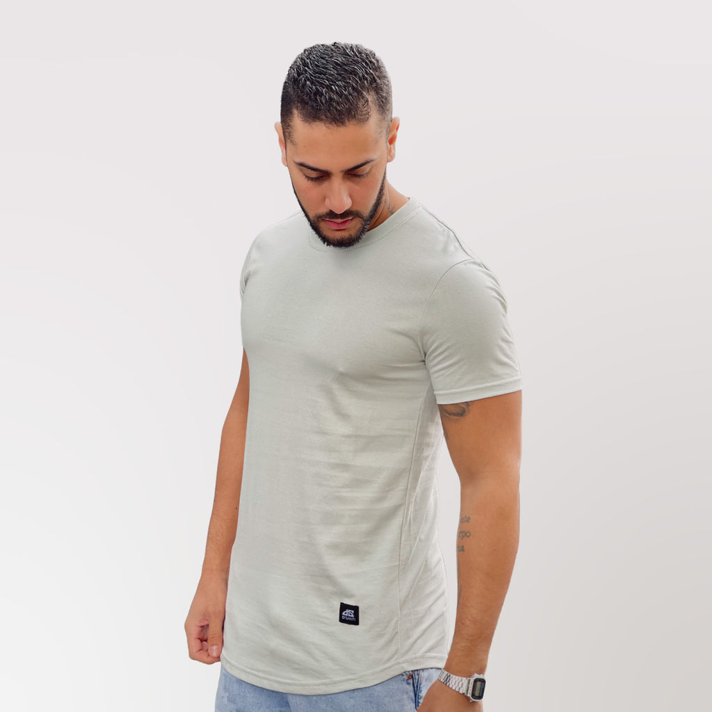 Polera Long Fit Blanca Hielo