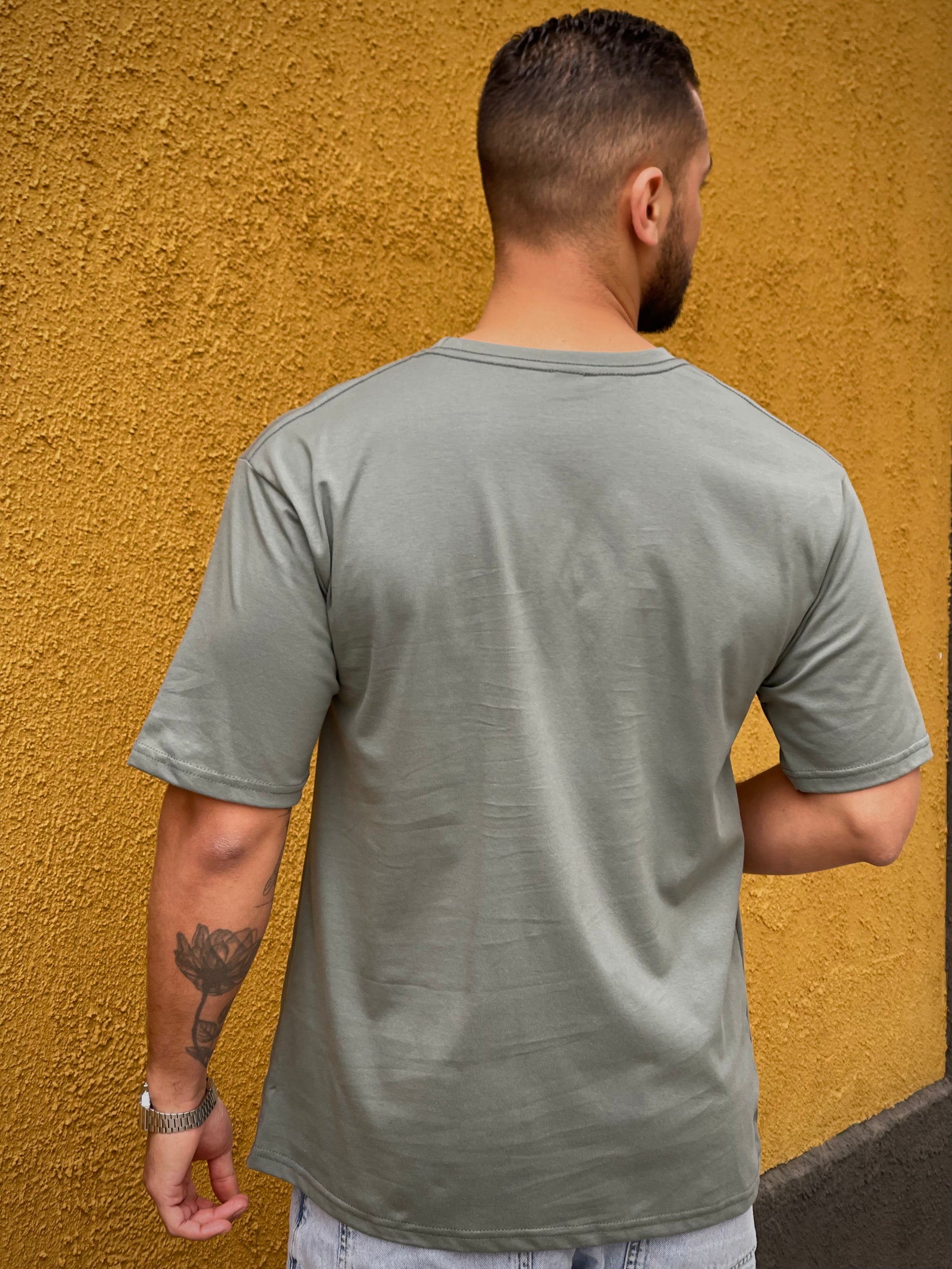 Polera Oversize Verde Sage