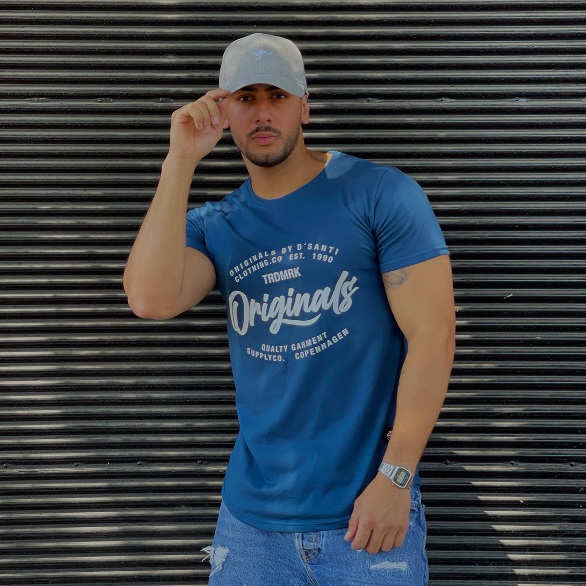 Polera Long Fit Original Azul Petroleo