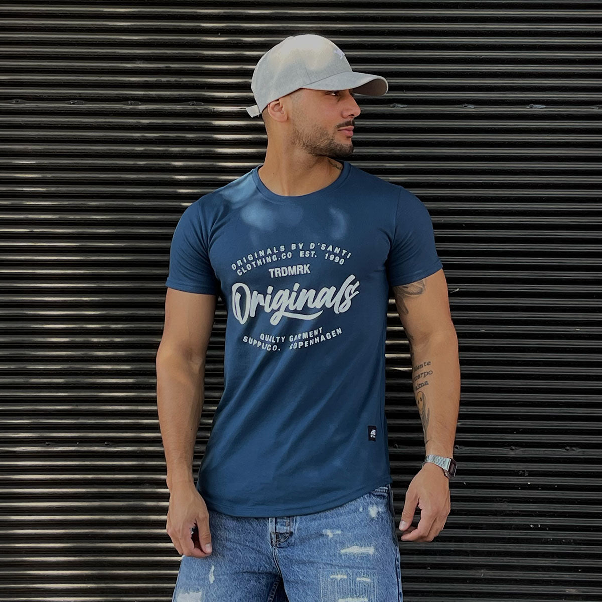 Polera Long Fit Original Azul Petroleo