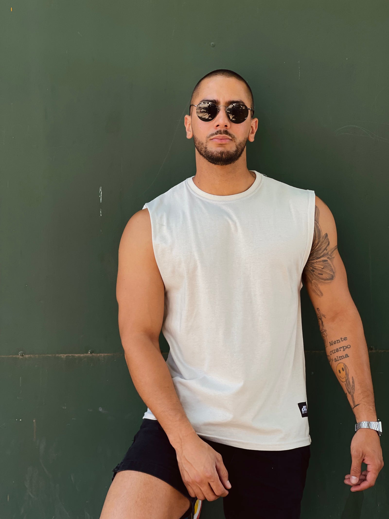 Polera sin Mangas Beige