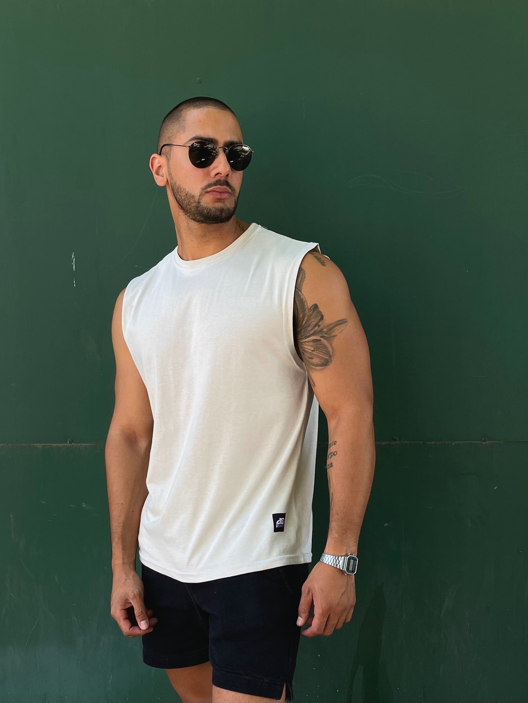 Polera sin Mangas Beige