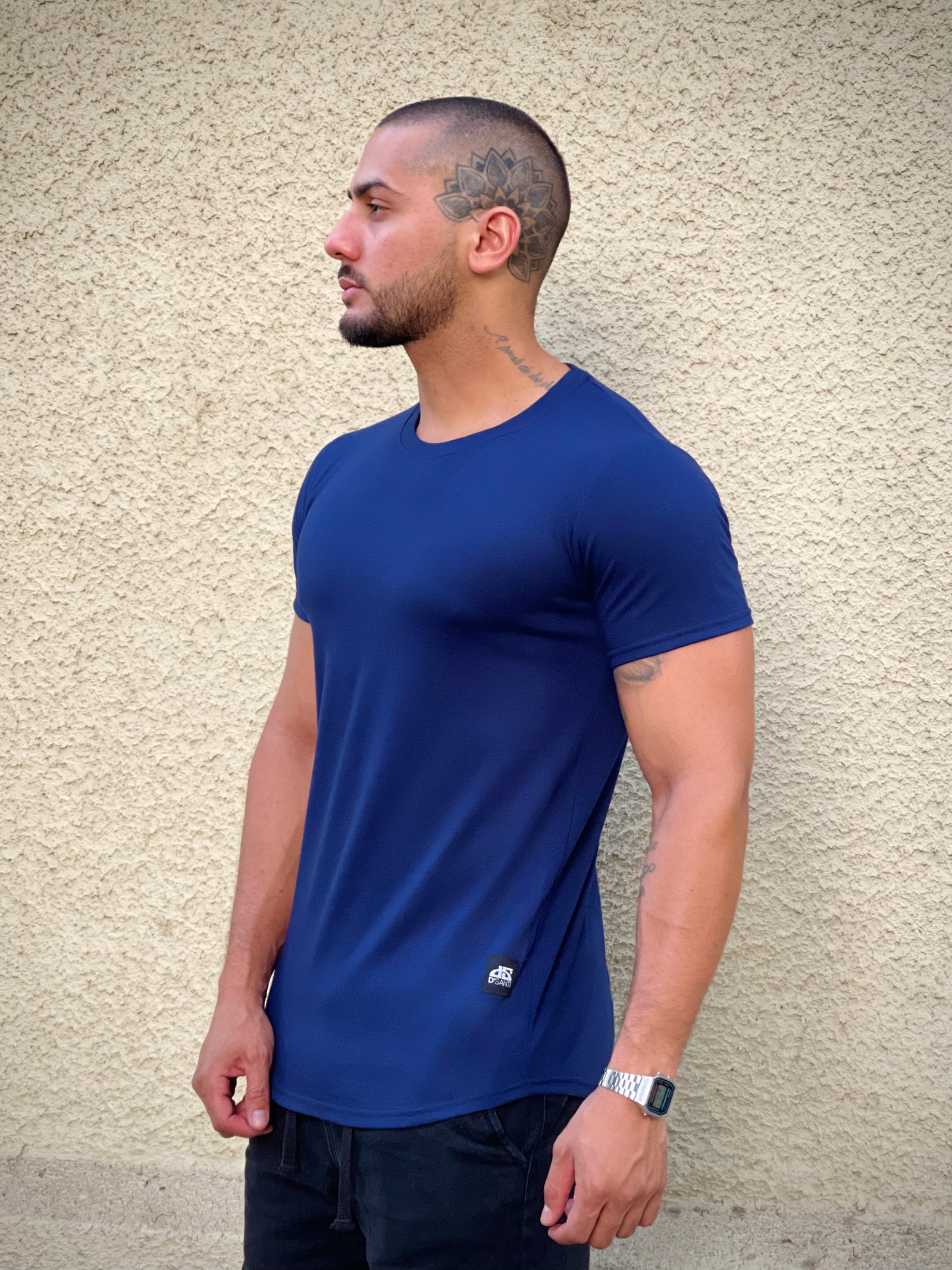 Polera Long fit 096 Azul Francia