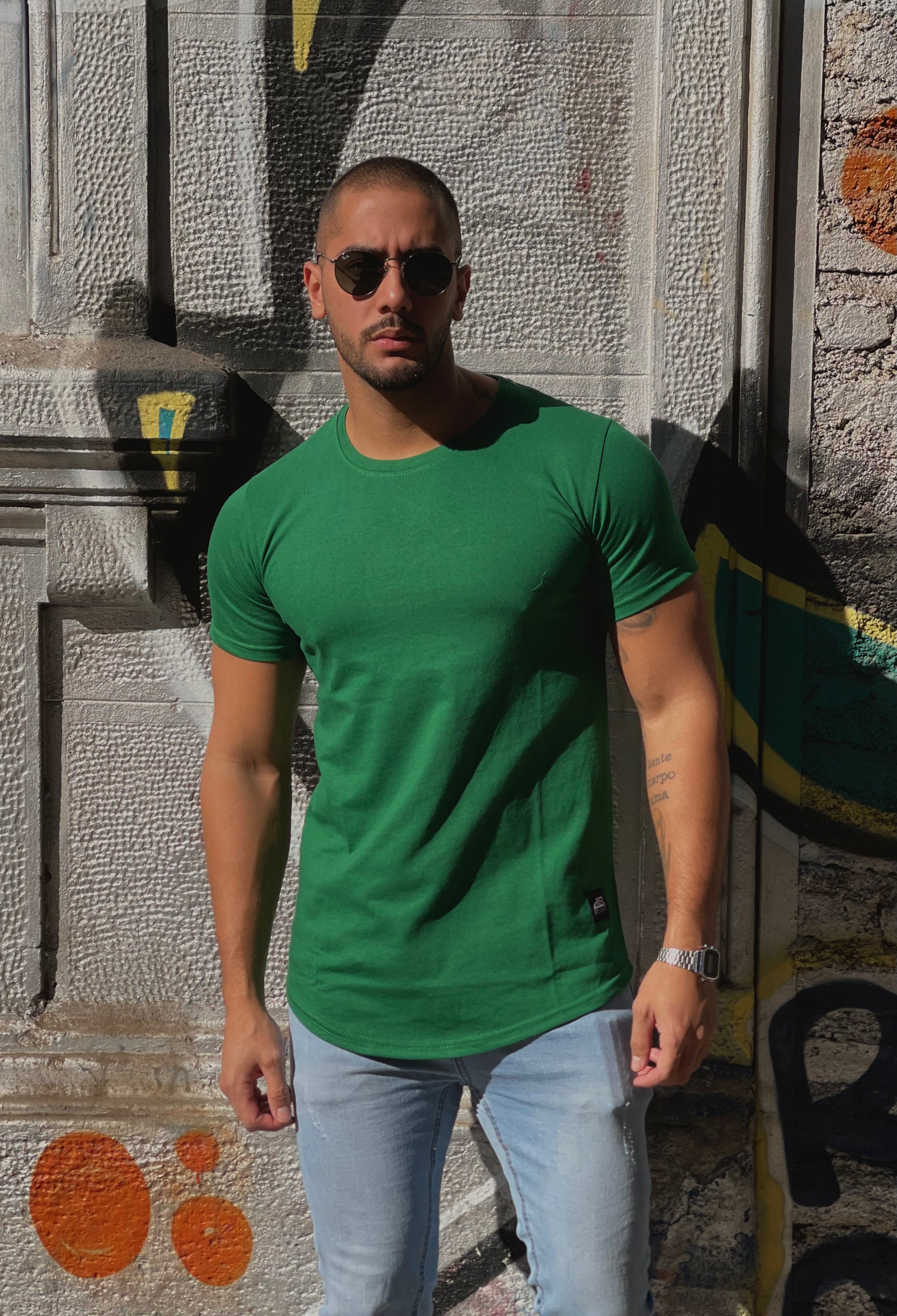Polera Long fit 096 Verde Lac
