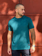 Polera Regular Fit Verde Petroleo