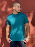 Polera Regular Fit Verde Petroleo